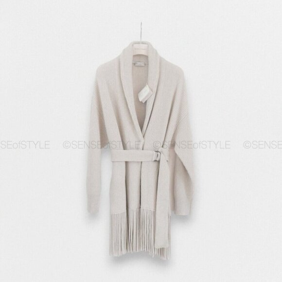 Brunello Cucinelli Cashmere Fringe Cardigan Sweater Top Knit Jacket Women S 40 4 - Picture 5 of 16